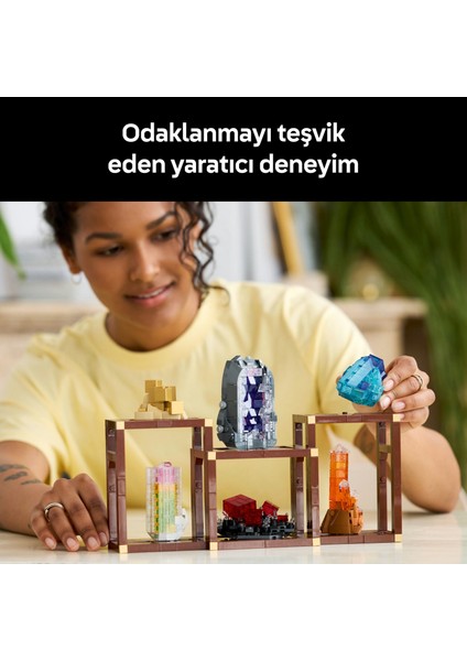 ® Ideas Mineral Koleksiyonu 21362 - Taş Koleksiyoncusu Yetişkinler Için Yaratıcı Model Yapım Seti (880 Parça)