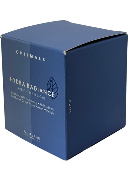 Optimals Hydra Radiance Cildi Derinlemesine Nemlendiren Gece Kremi Light indirimleri