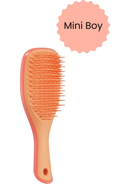 The Ultimate Wet Detangler Mini Pink Orange Saç Fırçası
