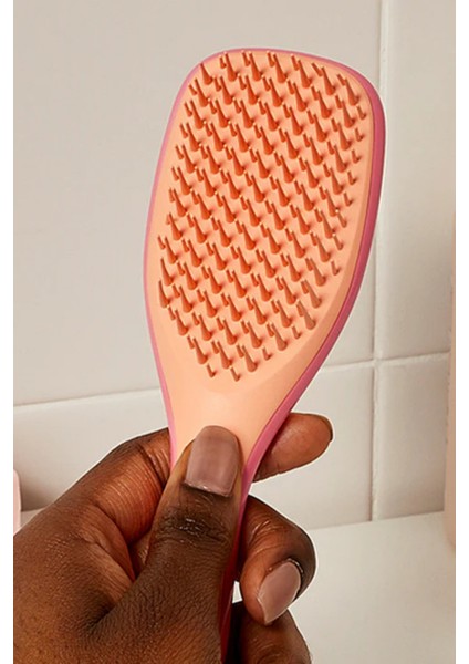 The Ultimate Wet Detangler Mini Pink Orange Saç Fırçası fırsatları