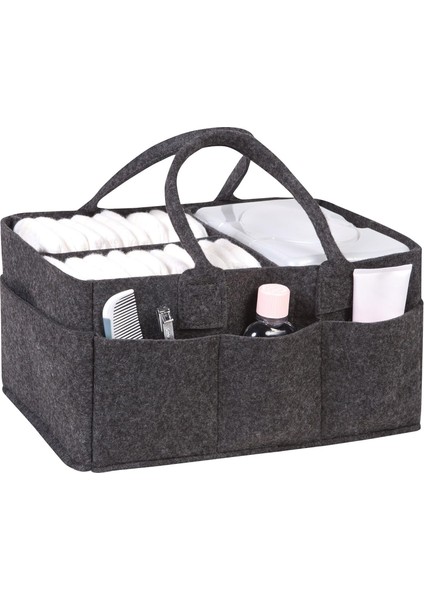 Tatlı Keçe Anne Bebek Bakım Çantası Yenidoğan Alt Açma Değiştirme Organizer Taşınabilir Düzenleyici