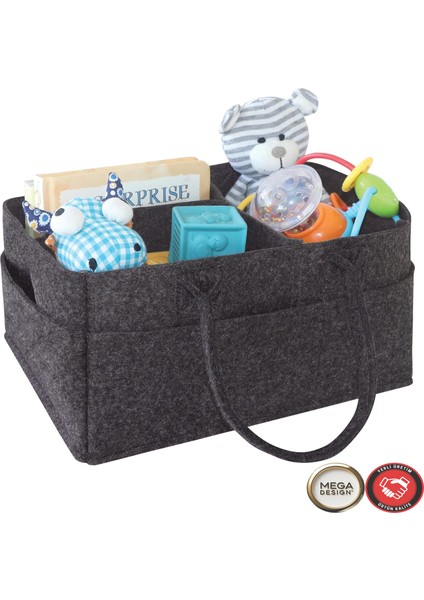 Tatlı Keçe Anne Bebek Bakım Çantası Yenidoğan Alt Açma Değiştirme Organizer Taşınabilir Düzenleyici fiyatları