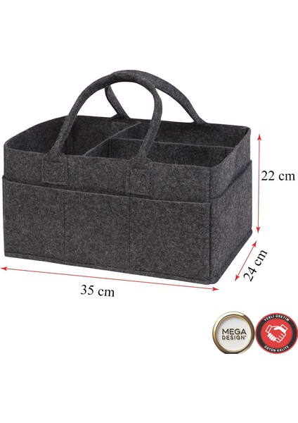 Tatlı Keçe Anne Bebek Bakım Çantası Yenidoğan Alt Açma Değiştirme Organizer Taşınabilir Düzenleyici indirimleri