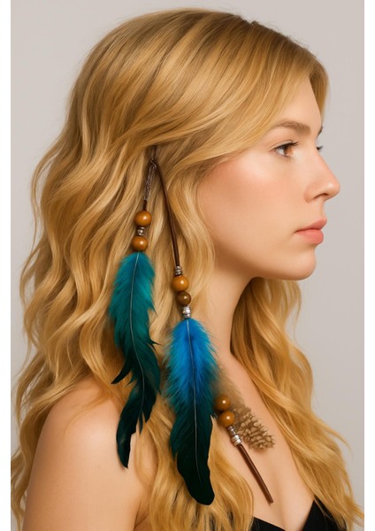 Bohem Tüylü Saç Zinciri Rasta Saç Ipi