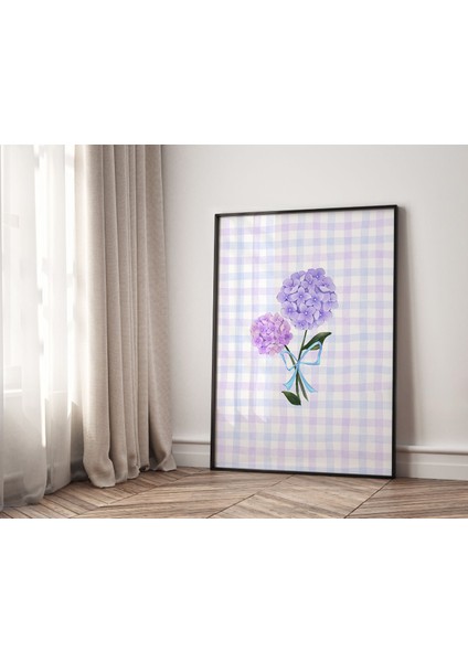 (Çerçevesiz) Ortanca Çiçekleri, Yatak Odası Oturma Odası Dekoru Poster fırsatları