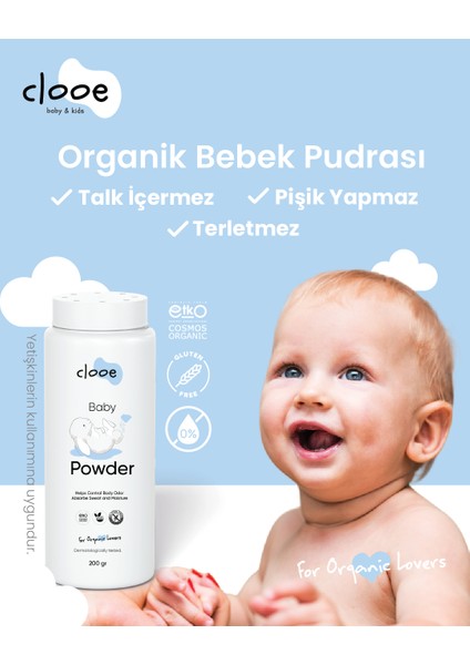 Organik Bebek Pudrası (200GR) - 2’li Fırsat Paketi modelleri