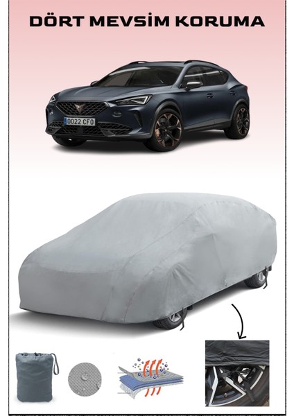 Cupra Formentor ile Uyumlu Oto Branda, Araba Brandası, Su ve Güneş Geçirmez Araba Çadırı