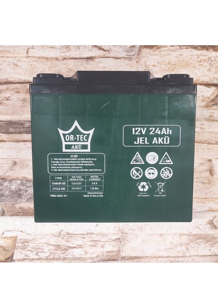 12V 24AH E-Bike Aküsü Ü/Y 06.2025