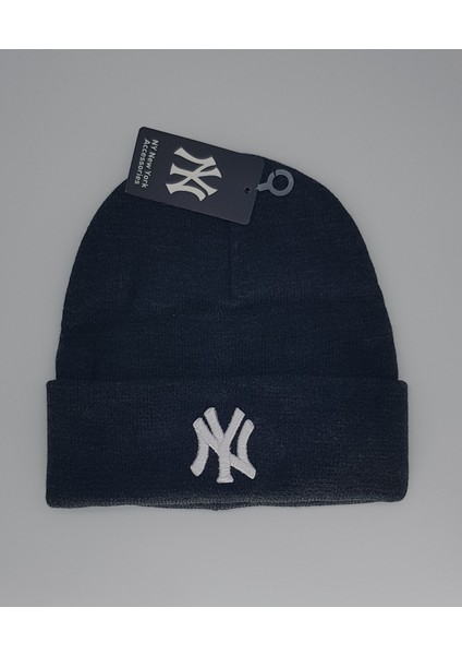 Ny Newyork Nakışlı Triko Bere