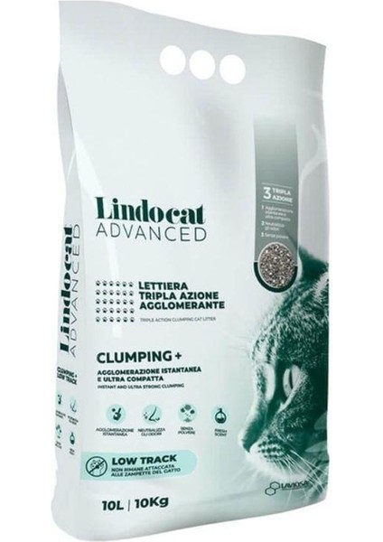 Advanced Pati Izi Bırakmayan Ekstra Topaklanan Bentonit Kedi Kumu 10 Lt