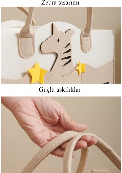 Tatlı Keçe Anne Bebek Bakım Çantası Yenidoğan Alt Açma Değiştirme Organizer Taşınabilir Düzenleyici modelleri