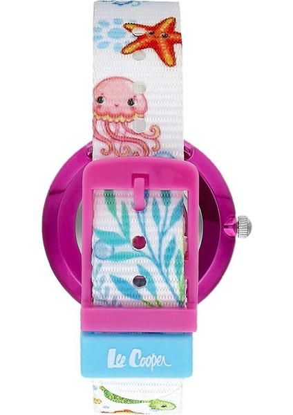 LC.K.3.838 Çocuk Kol Saati | Denizkızı Temalı, Pembe Kasa, Renkli Silikon Kordon modelleri