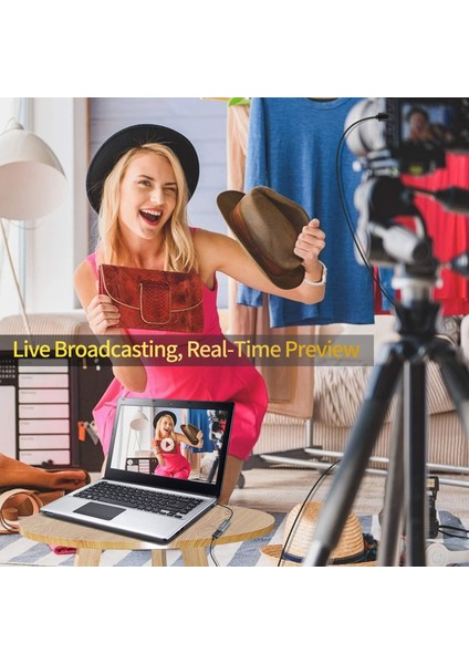 HU-04C 4K Full Hd 1080P Type-C HDMI Capture Canlı Yayın Kartı fırsatları