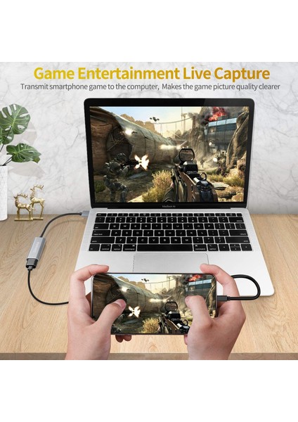 HU-04C 4K Full Hd 1080P Type-C HDMI Capture Canlı Yayın Kartı indirimleri