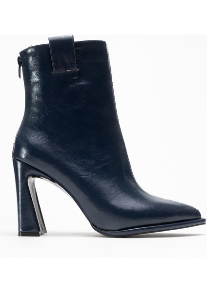 Aja Lacivert Kadın Kalın Topuklu Çizme Olabilen Bot fırsatları