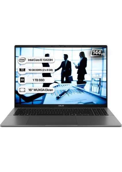 Vivobook S16 S3607VA-RP045 Intel Core I5 13420H 16GB 1tb SSD Freedos 16" 144Hz Wuxga Taşınabilir Bilgisayar