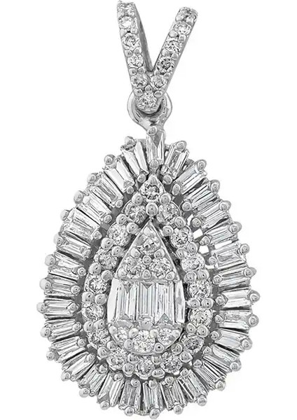 0,43 Karat Pırlanta Baget Kolye