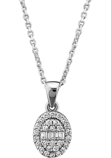 0,22 Karat Pırlanta Baget Kolye fiyatları