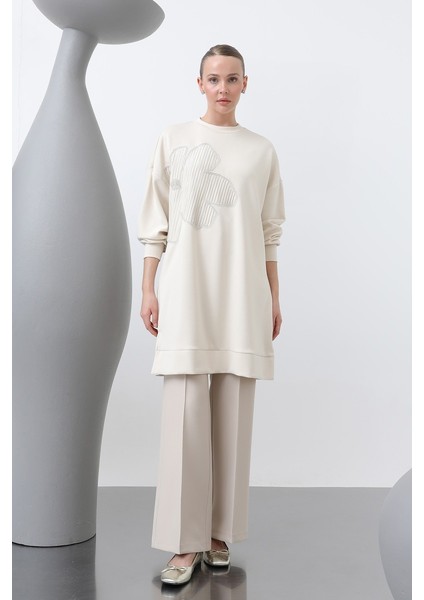 Kadın 10627 Önü Işlemeli Garni Detaylı Tunik fiyatları