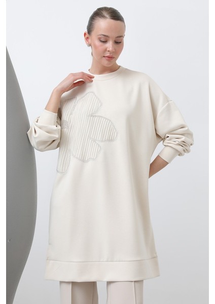 Kadın 10627 Önü Işlemeli Garni Detaylı Tunik modelleri