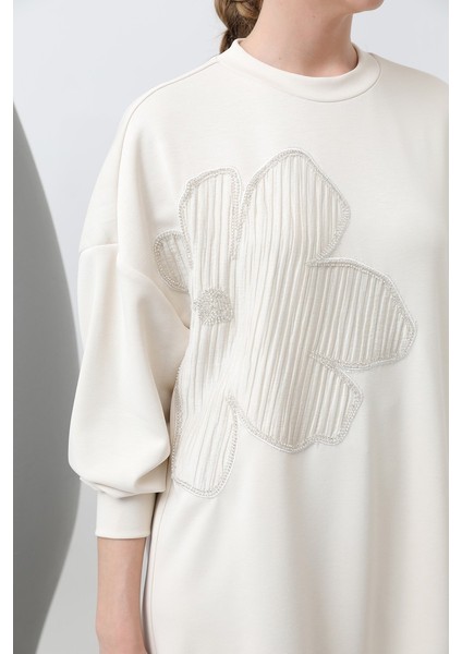 Kadın 10627 Önü Işlemeli Garni Detaylı Tunik fırsatları