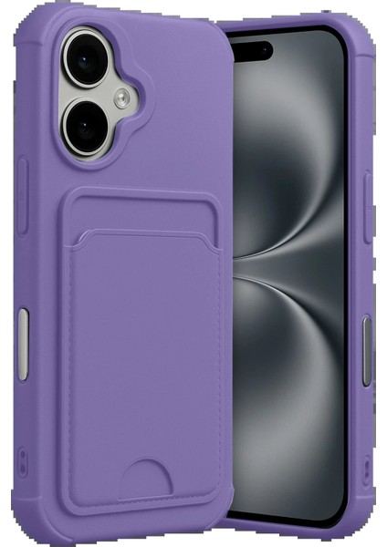 Apple iPhone 17 Kelvin Kartvizitli Silikon - LILA-(5796) - FEİ6448-7294