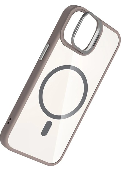 Apple iPhone 11 Remim Lensli Magsafe Standlı Kapak - Titan GRI-(5796) - FEİ9565-3201 fırsatları