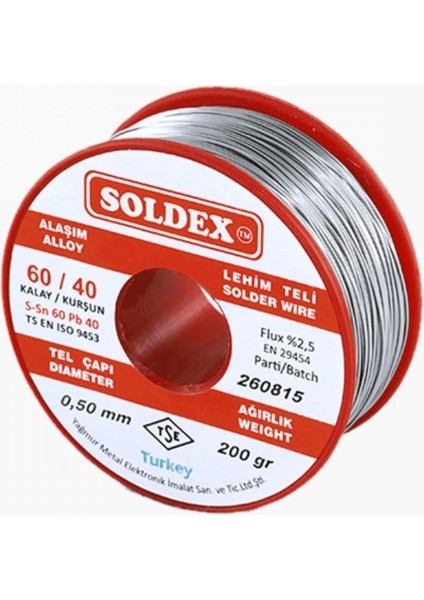 Lehim Teli 0.5mm 200GR SN60 - PB40