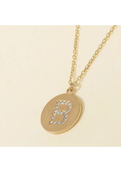 0,06 Karat Pırlanta B Harfi Kolye fiyatları