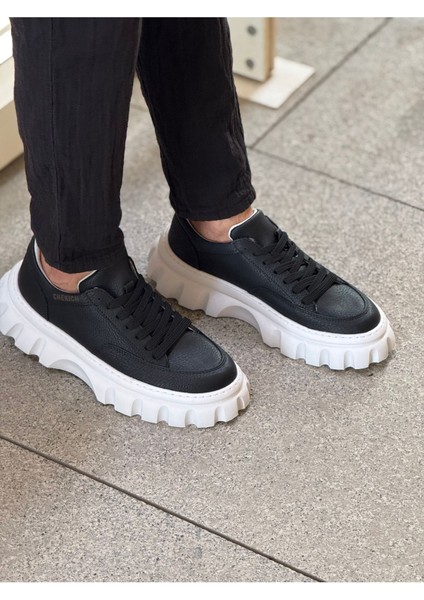 Cortex Premium Traktör Taban Erkek Sneaker Siyah Beyaz modelleri