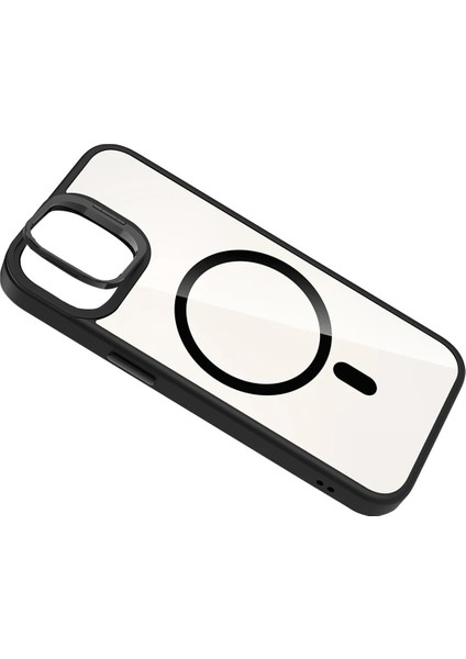 Apple iPhone 11 Remim Lensli Magsafe Standlı Kapak - SIYAH-(5796) - FEİ2195-4824 indirimleri