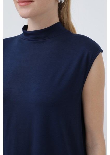 Kadın 40006 Kolsuz Bisiklet Yaka Tunik Boy Içlik fırsatları