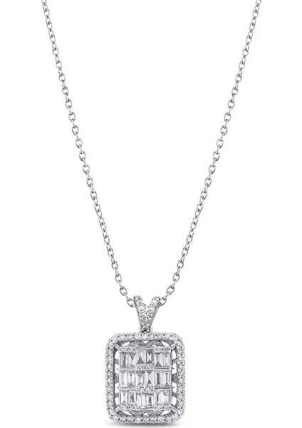 0,46 Karat Pırlanta Baget Kolye fiyatları