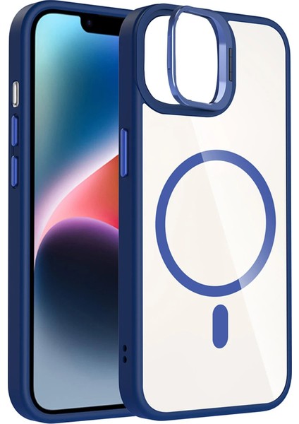 Apple iPhone 11 Remim Lensli Magsafe Standlı Kapak - LACIVERT-(5796) - FEİ1078-6456 fiyatları