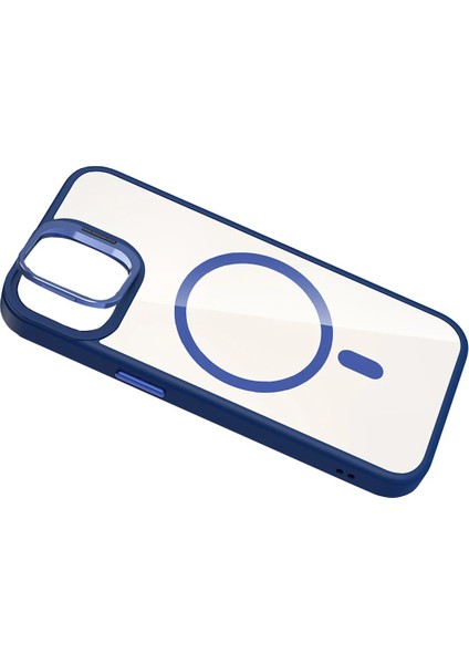 Apple iPhone 11 Remim Lensli Magsafe Standlı Kapak - LACIVERT-(5796) - FEİ1078-6456 indirimleri