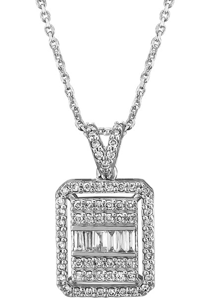 0,30 Karat Pırlanta Baget Kolye fiyatları