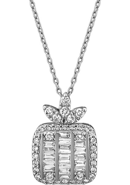 0,41 Karat Pırlanta Baget Kolye fiyatları