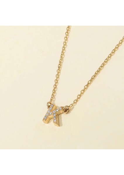 0,03 Karat Pırlanta K Harfi Kolye fiyatları