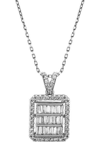 0,41 Karat Pırlanta Baget Kolye fiyatları