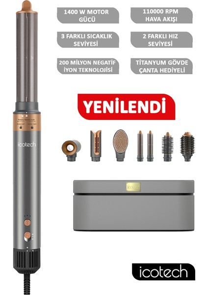 HS60 7 In 1 Multi Styler Saç Şekillendirici , Saç Maşası , Saç Düzleştirici