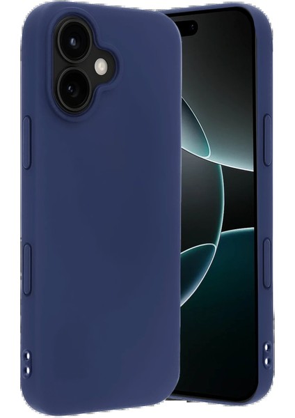 Apple iPhone 17 Nano Içi Kadife Silikon - LACIVERT-(5796) - FEİ5622-5729