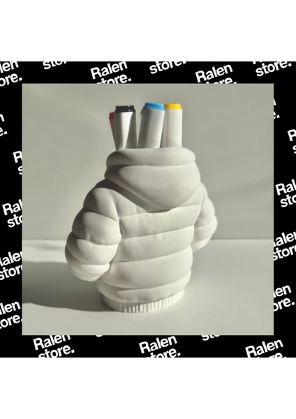 Puffy Ceket Temalı Kalemlik | 13CM | Beyaz ( Yüksek Kalite 3D Baskı Pla ) fiyatları
