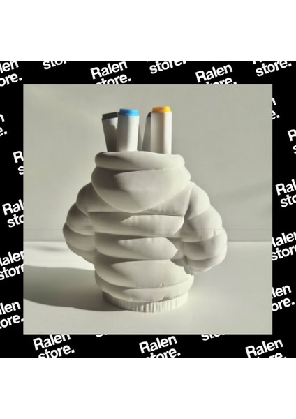 Puffy Ceket Temalı Kalemlik | 13CM | Beyaz ( Yüksek Kalite 3D Baskı Pla ) modelleri
