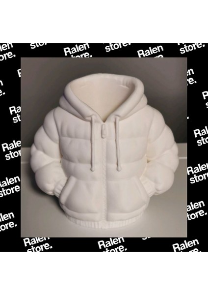 Puffy Ceket Temalı Kalemlik | 13CM | Beyaz ( Yüksek Kalite 3D Baskı Pla ) indirimleri