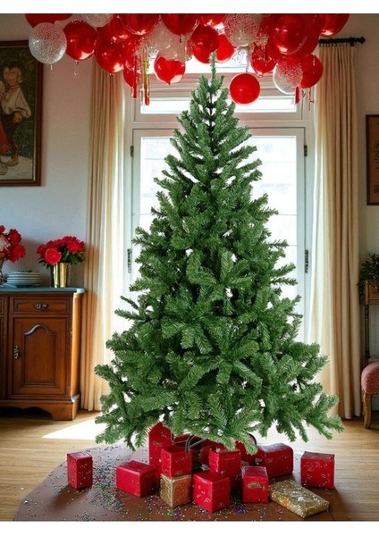 190 cm Yılbaşı Ağacı 650 Gür Dallı Metal Ayak 1. Sınıf Çam Ağacı Noel Ağacı