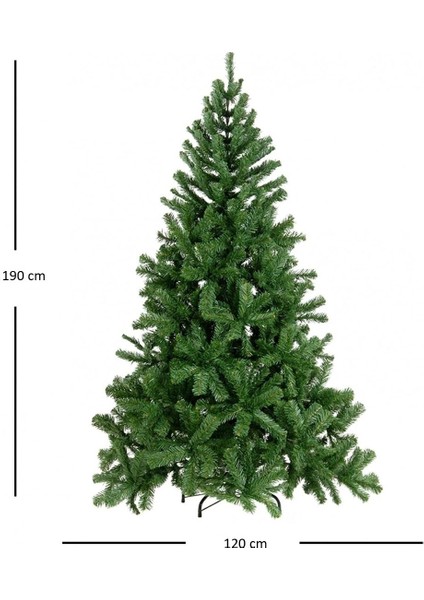 190 cm Yılbaşı Ağacı 650 Gür Dallı Metal Ayak 1. Sınıf Çam Ağacı Noel Ağacı fiyatları