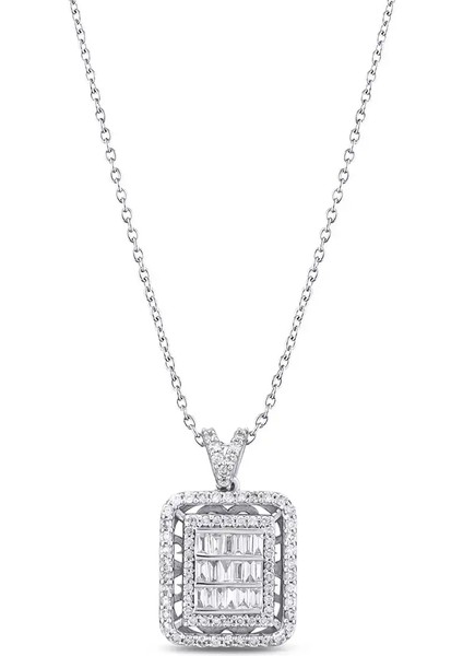 0,59 Karat Pırlanta Baget Kolye fiyatları