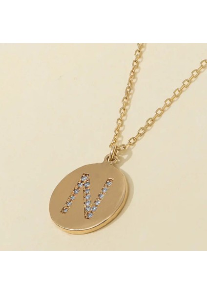 0,05 Karat Pırlanta N Harfi Kolye fiyatları