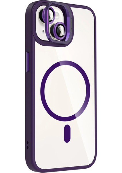 Apple iPhone 15 Remim Lensli Magsafe Standlı Kapak - Derin MOR-(5796) - FEİ1985-4862 fiyatları