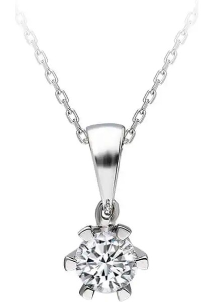 0,50 Karat Pırlanta Tektaş Kolye